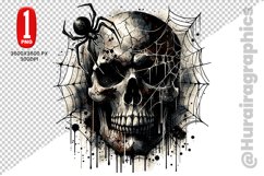 Cute Skull Clipart - PNG File Product Image 1