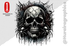 Cute Skull Clipart - PNG File Product Image 1
