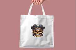 Skull &amp; Crossbones Clipart Bundle| Pirate Transparent PNG Product Image 8