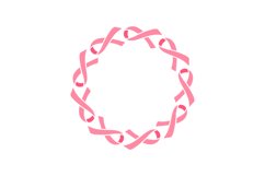 Cancer Ribbon Monogram Frame Product Image 1