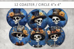 Halloween Skull Round Coaster Bundle Product Image 1