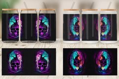 Skull Dark Forest Glass Can Wraps Product Image 6