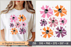 Skull Flower SVG | Halloween PNG | Halloween Flower Clipart Product Image 1