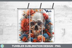 GorgeousSkull Flowers 01 Tumbler design.