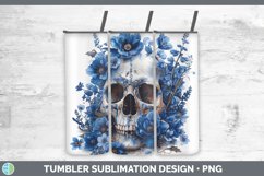 GorgeousSkull Flowers 01 Tumbler design.