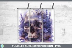GorgeousSkull Flowers 01 Tumbler design.