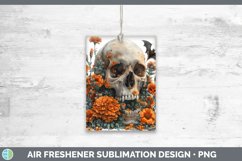 GorgeousSkull Flowers 01 Air Freshener design.