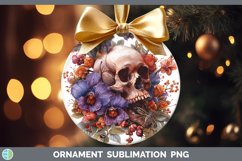 GorgeousSkull Flowers 01 Ornament design.