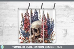 GorgeousSkull Flowers 01 Tumbler design.