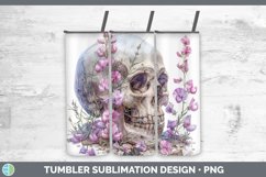 GorgeousSkull Flowers 01 Tumbler design.