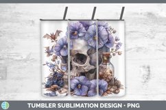 GorgeousSkull Flowers 01 Tumbler design.