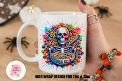 Skull Mug Wrap For 11 oz and 15 oz, 3d Mug, Funny Quotes Png
