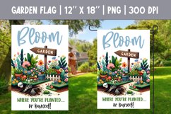 Sarcastic Funny Skeleton Garden Flag Sublimation Design PNG Product Image 1