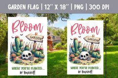 Sarcastic Funny Skeleton Garden Flag Sublimation Design PNG Product Image 1