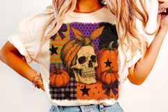 Halloween Skeleton PNG, Halloween Skull PNG, Coquette Bow Product Image 2