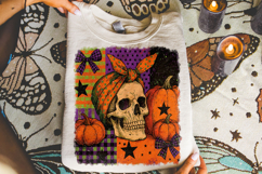 Halloween Skeleton PNG, Halloween Skull PNG, Coquette Bow Product Image 1