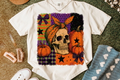 Halloween Skeleton PNG, Halloween Skull PNG, Coquette Bow Product Image 5
