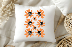 Skull in Flower SVG | Halloween PNG | Skull Clipart | Skull Product Image 4