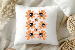 Skull in Flower SVG | Halloween PNG | Skull Clipart | Skull Product Image 4