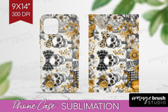 Skull Mama Halloween Phone Case PNG Spooky Season Case PNG Product Image 1