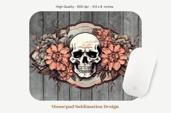 Skull Mouse Pad Png | Western Mousepad Sublimation Skull