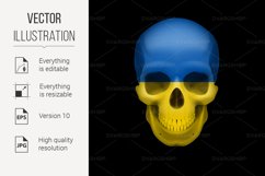 Ukrainian flag skull Product Image 1