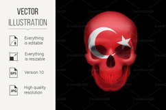 Turkish flag skull Product Image 1