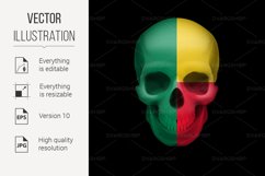 Beninois flag skull Product Image 1