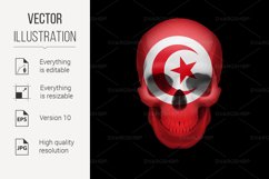 Tunisian flag skull Product Image 1