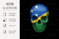 Solomon Islands flag skull Product Image 1