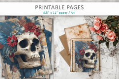 grunge skull papers Product Image 5