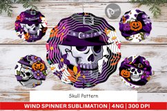 Wind Spinner Skull Pattern Product Image 1