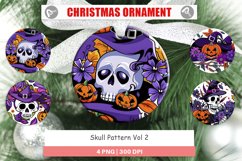 Christmas Ornaments Skull Pattern Product Image 1