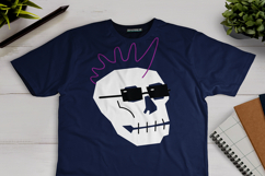 Cool Skull Punk SVG, PNG, and EPS Vector Product Image 1