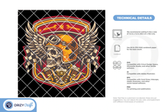 Skull Rider 3D Shadow box - The Rider 3D Light Box Product Image 4