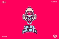 Skull Smoker Logo Template Product Image 1