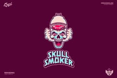 Skull Smoker Logo Template Product Image 2