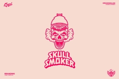 Skull Smoker Logo Template Product Image 3