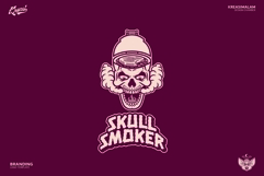 Skull Smoker Logo Template Product Image 4