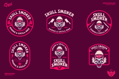 Skull Smoker Logo Template Product Image 5