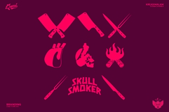 Skull Smoker Logo Template Product Image 6