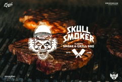 Skull Smoker Logo Template Product Image 8