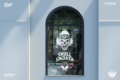 Skull Smoker Logo Template Product Image 9
