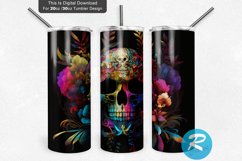 Skull Tumbler Wrap,Sublimation tumbler,sublimation design,Tumbler design,Skinny tumbler,20oz skinny tumbler,Tumbler sublimation,Sublimation designs,Digital download,Tumbler,Skull,Flowers,Colorful,