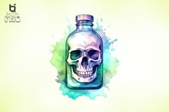 Skull Watercolor Sublimation Bundle Product Image 4