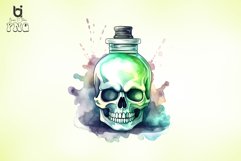 Skull Watercolor Sublimation Bundle Product Image 6
