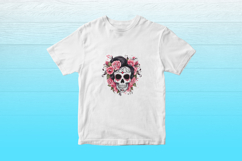 Skulls and Roses Clipart Bundle - 10 Gothic Transparent PNG Product Image 3
