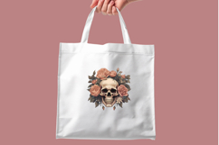 Skulls and Roses Clipart Bundle - 10 Gothic Transparent PNG Product Image 4