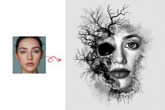 Trees Art Editable Photo Effect Template Product Image 2