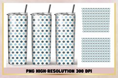 Sky blue dot 20oz Skinny Tumbler Sublimation Wrap Product Image 1